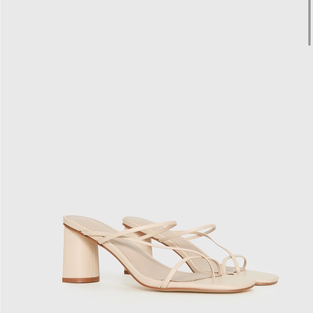 Princess Polly Becka Heels Beige Princess Polly nude heels